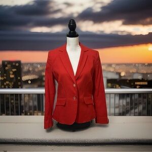 7th Avenue New York & Red Orange Blazer Size 6